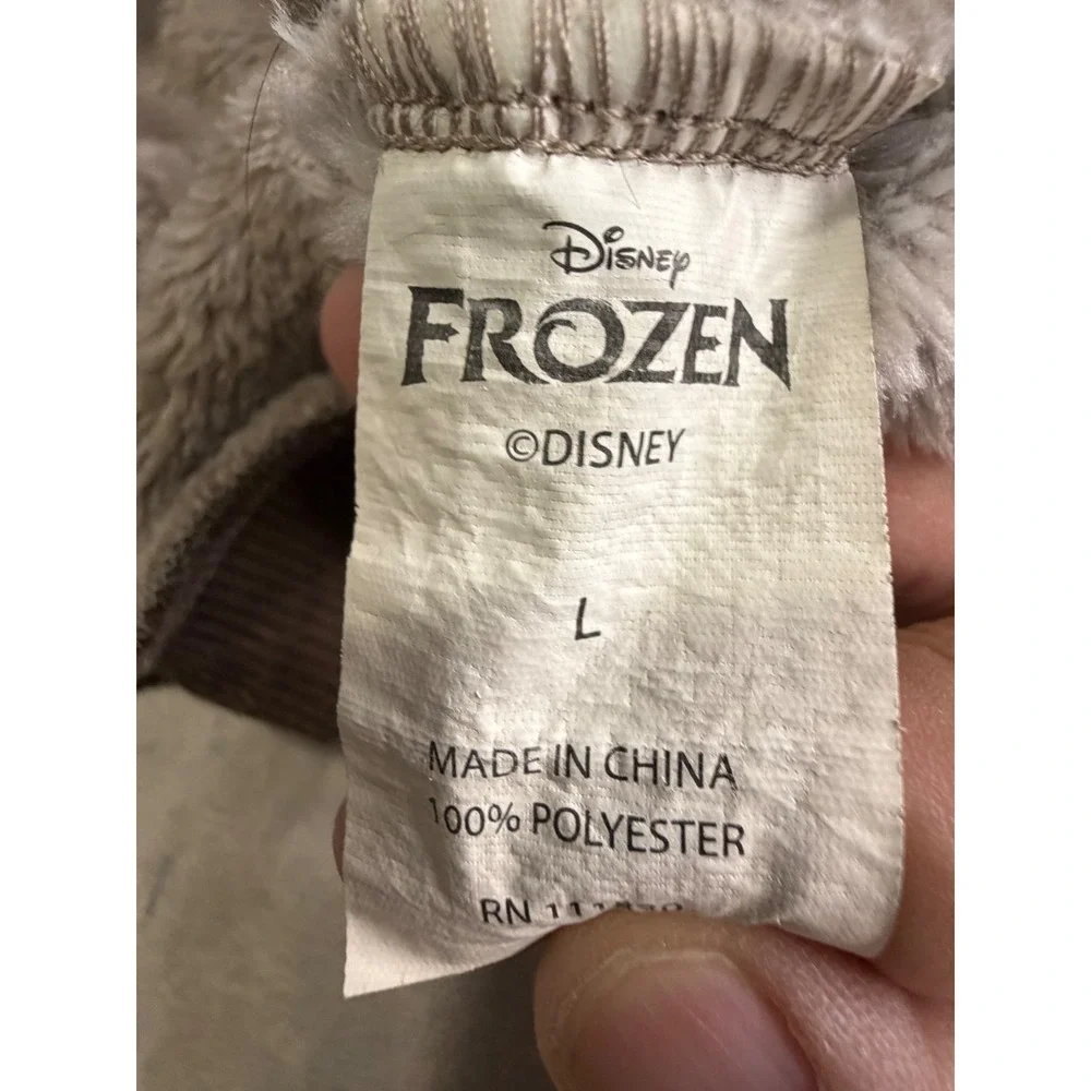 Disney Frozen Sven Reindeer Pet Costume Hoodie Brown Large 3D Antlers Plush